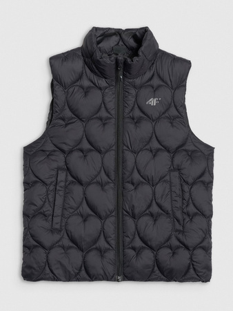 Bezrękawnik puchowy z wypełnieniem syntetycznym dziewczęcy 4F 4FJRAW25TVJAF323-20S