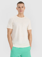 Męski t-shirt z nadrukiem 4F 4FRSS25TTSHM2687-11S