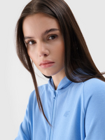 Bluza dresowa rozpinana z kapturem damska 4F 4FWMM00TSWSF1763-32S