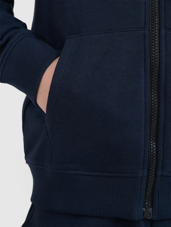 Bluza dresowa rozpinana z kapturem chłopięca 4F 4FJWSS25TSWSM1714-31S