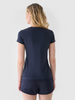 T-shirt slim gładki damski 4F NOSH4TSD001B-31S