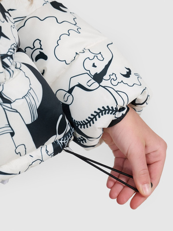 Kurtka puchowa z wypełnieniem syntetycznym dziewczęca 4F 4FJRAW25TDJAF0748-11A