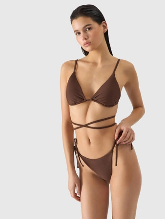 Kostium damski kąpielowy góra od bikini 4F 4FWSS24UBKTF041-81S Brązowy