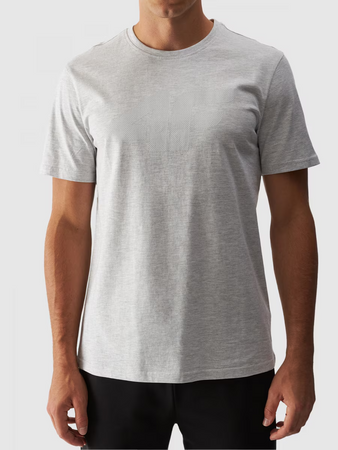 T-shirt regular z nadrukiem męski 4F 4FWMM00TTSHM1844-27M