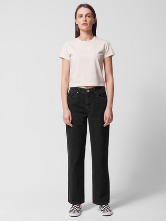 Jeansy straight z prostymi nogawkami damskie Outhorn OTHWSS24TTROF723-20S