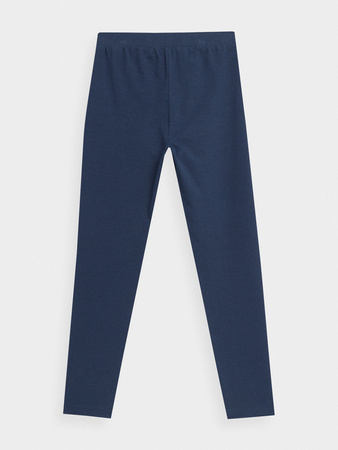 Legginsy bawełniane elastyczne dziewczęce 4F Junior