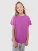 T-shirt oversize gładki dziewczęcy 4F 4FJWSS25TTSHF2326-50S