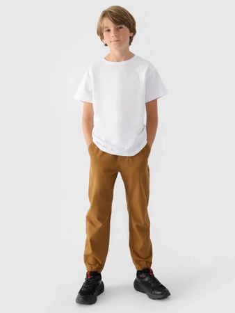 T-shirt gładki bawełniany chłopięcy 4F 4FJWMM00TTSHM2330-10S