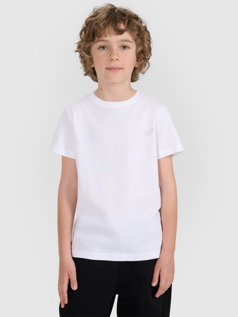 T-shirt regular gładki (ZESTAW 2 szt.) dziecięcy 4F 4FJRAW25TTSHU3157-91S