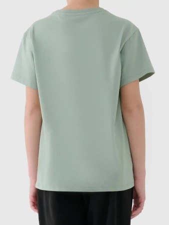 T-shirt chłopięcy oversize z nadrukiem 4F 4FJWSS25TTSHM2325-41S
