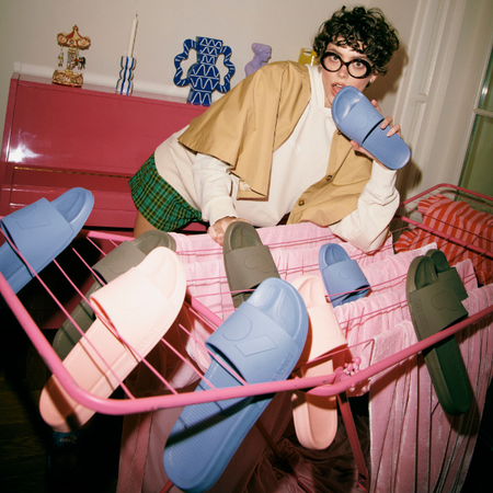 Klapki basenowe basic plain cloud uniseks Kubota K25SS-101-002-14-1