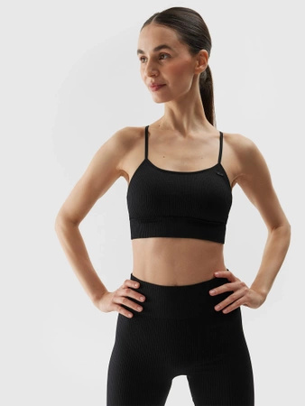 Biustonosz do jogi z niskim wsparciem damski 4F