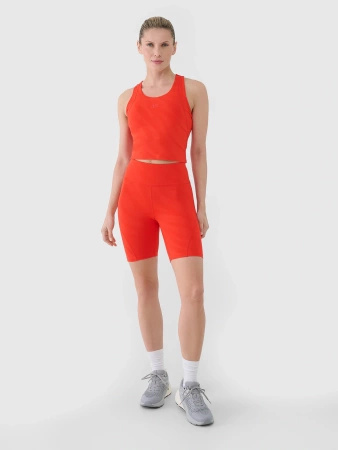 Crop top treningowy szybkoschnący damski 4F 4FWSS25TFSLF413-62S