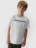 T-shirt z nadrukiem chłopięcy 4F Junior