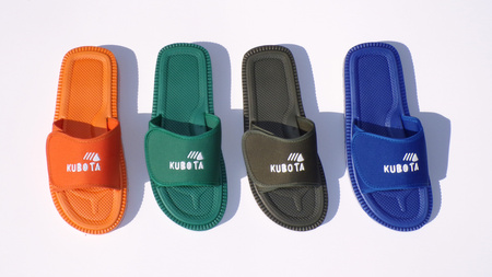 Klapki kubota rzep khaki K0000-100-005-19-1