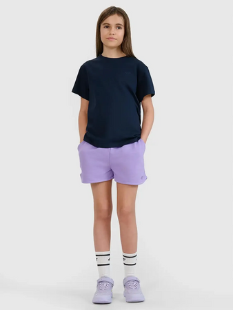 T-shirt gładki dziewczęcy 4F 4FJWMM00TTSHF2332-31S