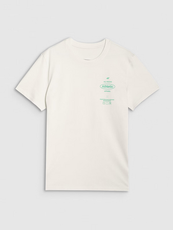 T-shirt regular z nadrukiem męski 4F 4FRSS25TTSHM2688-11S