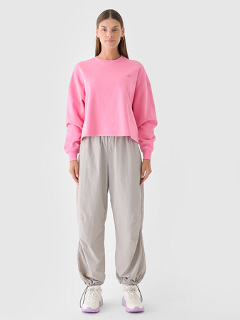 Bluza dresowa nierozpinana bez kaptura damska 4F 4FWAW24TSWSF1305-54S