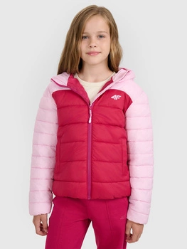 Kurtka puchowa z wypełnieniem syntetycznym dziewczęca 4F 4FJRAW25TDJAF0771-54S