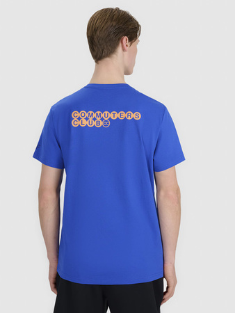 T-shirt regular z nadrukiem męski 4F 4FWSS25TTSHM2239-36S