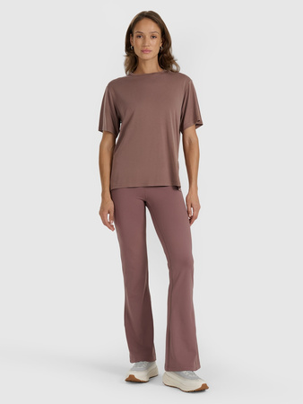 T-shirt oversize z modalem damski 4F 4FRAW25TTSHF3408-82S