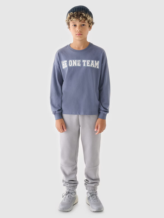 Spodnie dresowe joggery chłopięce 4F Junior 4FJRAW24TTROM1175-25S