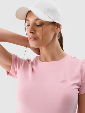 Koszulka damska bawełniana slim 4F 4FWMM00TTSHF2255-56S