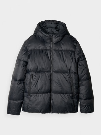 Kurtka zimowa puchowa z syntetycznym wypełnieniem męska 4F 4FWAW24TDJAM480-20S