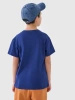 T-shirt chłopięcy oversize z nadrukiem 4F 4FJWSS25TTSHM2325-36S