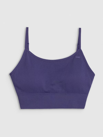 Biustonosz treningowy bezszwowy z niskim wsparciem damski 4F 4FWSS25USBAF151-30S