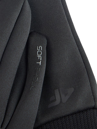 Rękawiczki shoftshellowe uniseks Touch Screen 4F 4FWMM00AFGLU183-20S