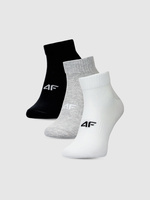 Skarpetki casual za kostkę damskie (ZESTAW 3 szt.) 4F 4FWMM00USOCF448-94S