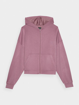 Bluza dresowa rozpinana z modalem damska 4F 4FWAW24TSWSF1341-53S