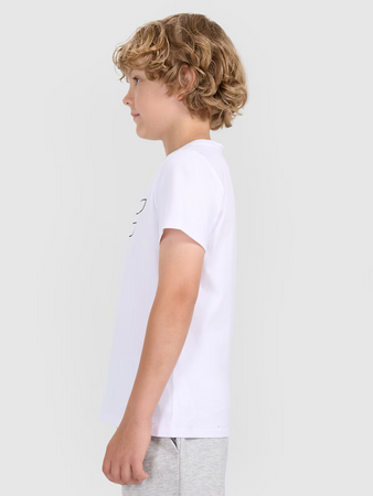 T-shirt z nadrukiem chłopięcy 4F Junior 4FJWMM00TTSHM2331-10S