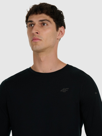 Longsleeve trekkingowy szybkoschnący z wełną merino męski 4F 4FWAW25TFLOM430-20S