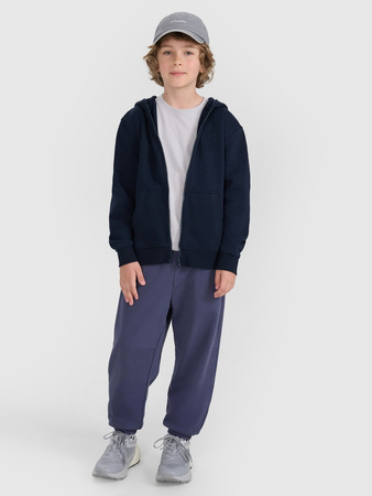 Bluza dresowa rozpinana z kapturem chłopięca 4F 4FJRMM00TSWSM2481-31S