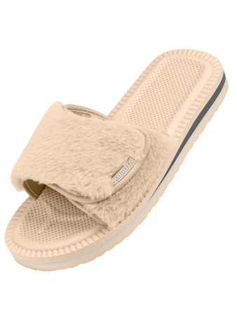 Klapki na rzep futerko damskie Kubota K24AW-100-001-03-1