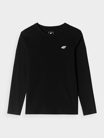 Longsleeve regular gladki dziewczęcy 4F Junior 4FJWMM00TLONF318-20S