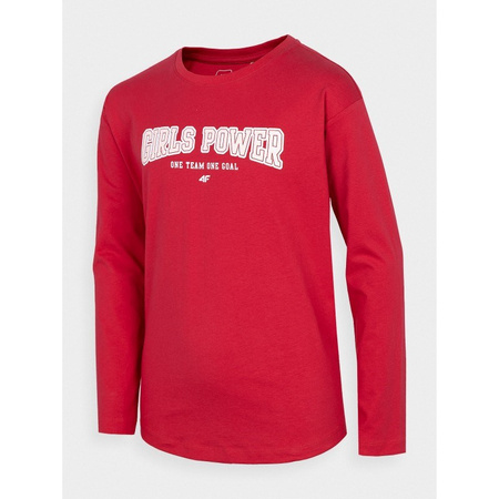 Longsleeve dziewczęcy 4F HJZ22-JTSDL002