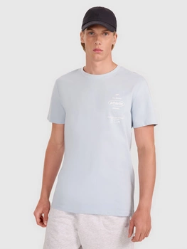 T-shirt regular z nadrukiem męski 4F 4FRSS25TTSHM2688-34S