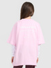 T-shirt oversize z nadrukiem dziewczęcy 4F 4FJRAW25TTSHF3187-56S