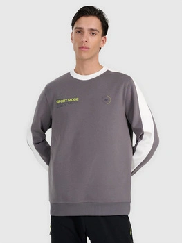 Bluza dresowa nierozpinana bez kaptura męska 4F 4FRAW25TSWSM2457-23S