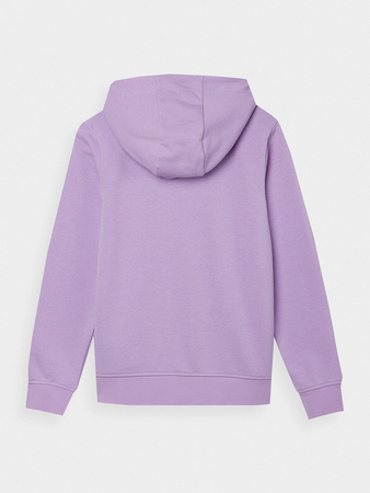 Bluza dresowa rozpinana z kapturem dziewczęca 4F Junior