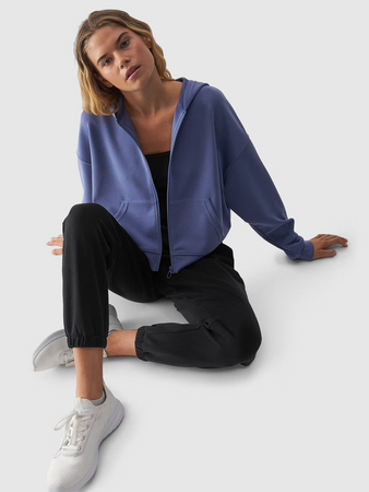 Bluza dresowa rozpinana z modalem damska 4F 4FWAW24TSWSF1341-32S