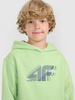 Bluza dresowa nierozpinana z kapturem chłopięca 4F 4FJRAW25TSWSM2414-45S