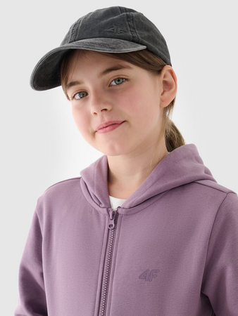 Bluza dresowa rozpinana z kapturem dziewczęca 4F Junior 4FJWMM00TSWSF1315-51S