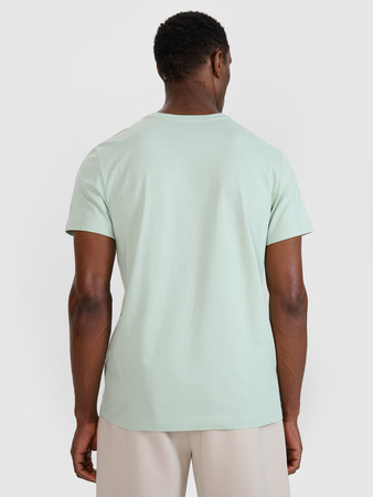 T-shirt regular z nadrukiem męski 4F 4FWSS25TTSHM1980-47S