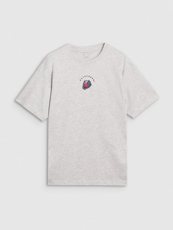 T-shirt oversize z nadrukiem męski 4F 4FRSS25TTSHM2981-27M