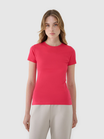 T-shirt damski4F slim z modalem 4F 4FWSS25TTSHF1995-54S