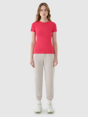 T-shirt damski4F slim z modalem 4F 4FWSS25TTSHF1995-54S